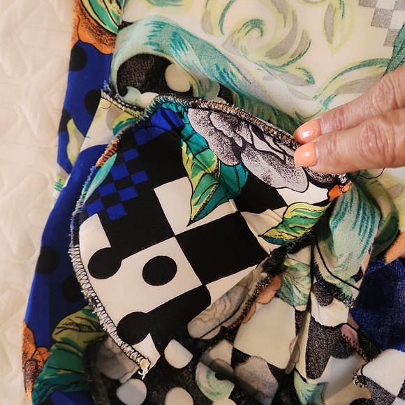 Vintage 1980s Long Blazer Polka Dots Mixed Pattern Retro Small - Picture 8 of 11